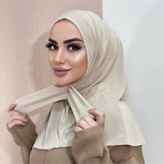 Hijab Jersey with Snap Fastener Breathable Muslim Headscarf - Touch of Madina